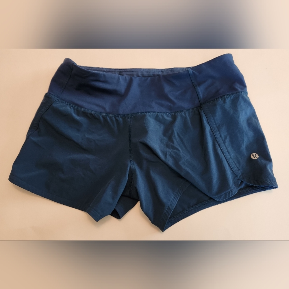Lululemon sped up shorts navy size 4